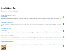 Tablet Screenshot of kredittkort24.net